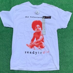 Ready to Die Graphic Tee - White/Red - Large